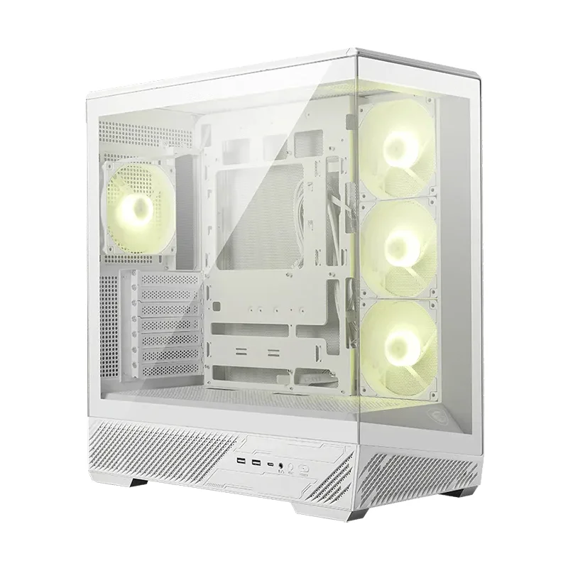 Case MSI Mag Pano 130R Pz/White, Factor Forma: Mid-Tower, Soporta: Mini-Itx/Micro-Atx