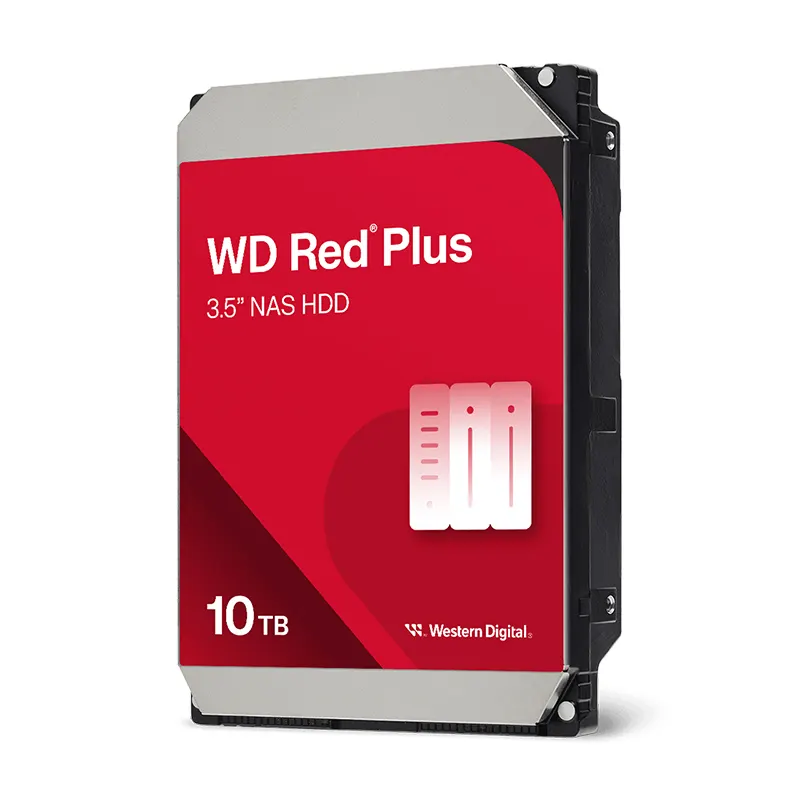 Disco Duro Western Digital NAS WD Red Plus 10 TB 3.5" Sata / 260 MB/s / 7200 RPM