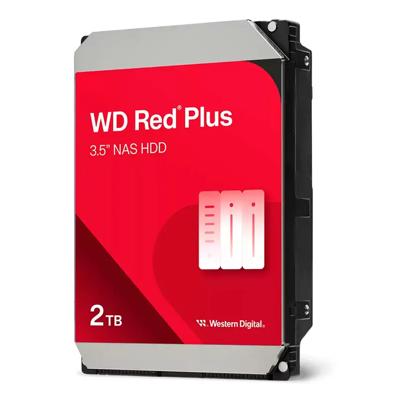 Disco Duro Western Digital Red Plus Wd20Efpx, 2Tb, Sata, 5400Rpm, 3.5, Cache 64MB