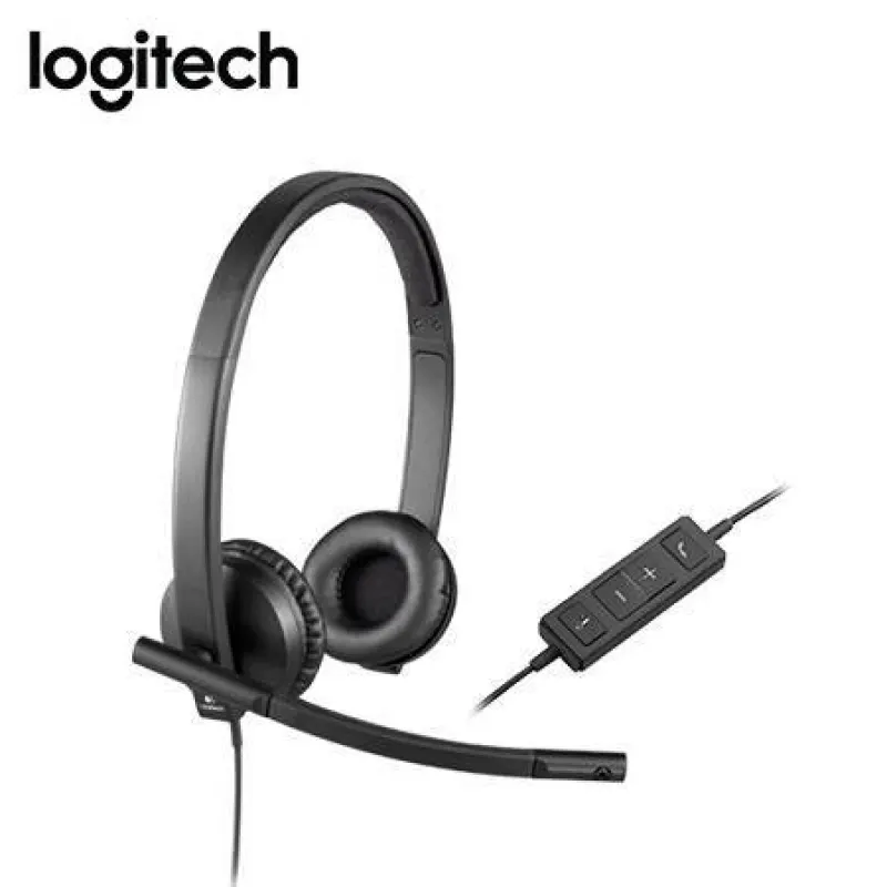 AUDIFONO C/MICROF. LOGITECH B2B H570E USB STEREO UC VERSION BLACK (981-000574)