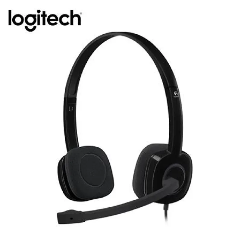 AUDIFONO C/MICROF. LOGITECH H151 STEREO BLACK (981-000587)-UY