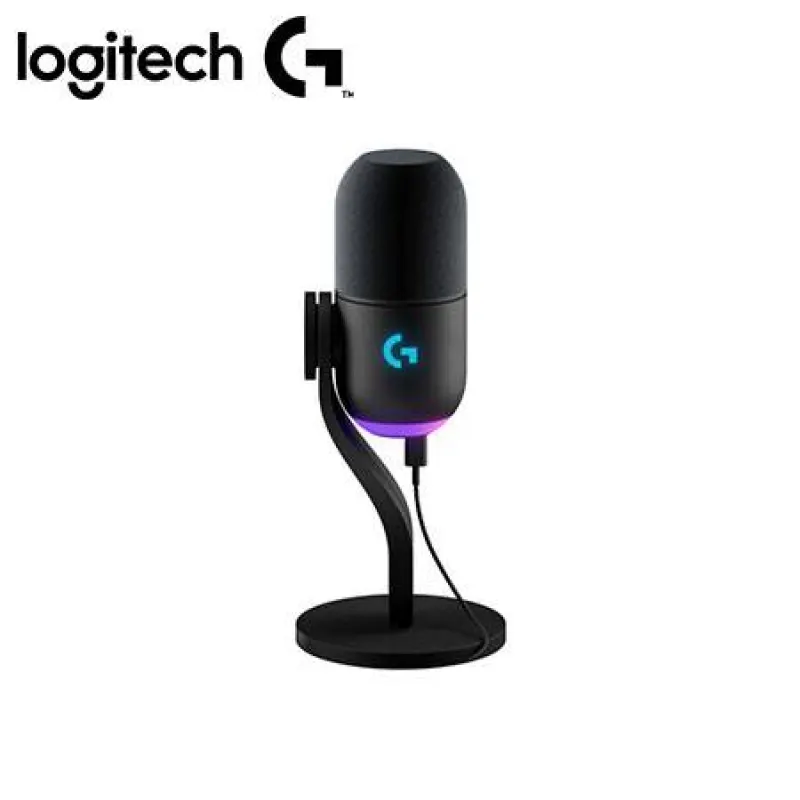 MICROFONO LOGITECH YETI GX SUPERCARDIOID USB P/STREAMING RGB LIGHTSYNC BLACK (988-000568)