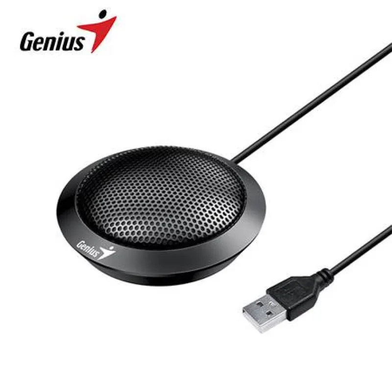 MICROFONO GENIUS MIC-100U P/VIDEO CONFERENCIA USB BLACK (31700001400)
