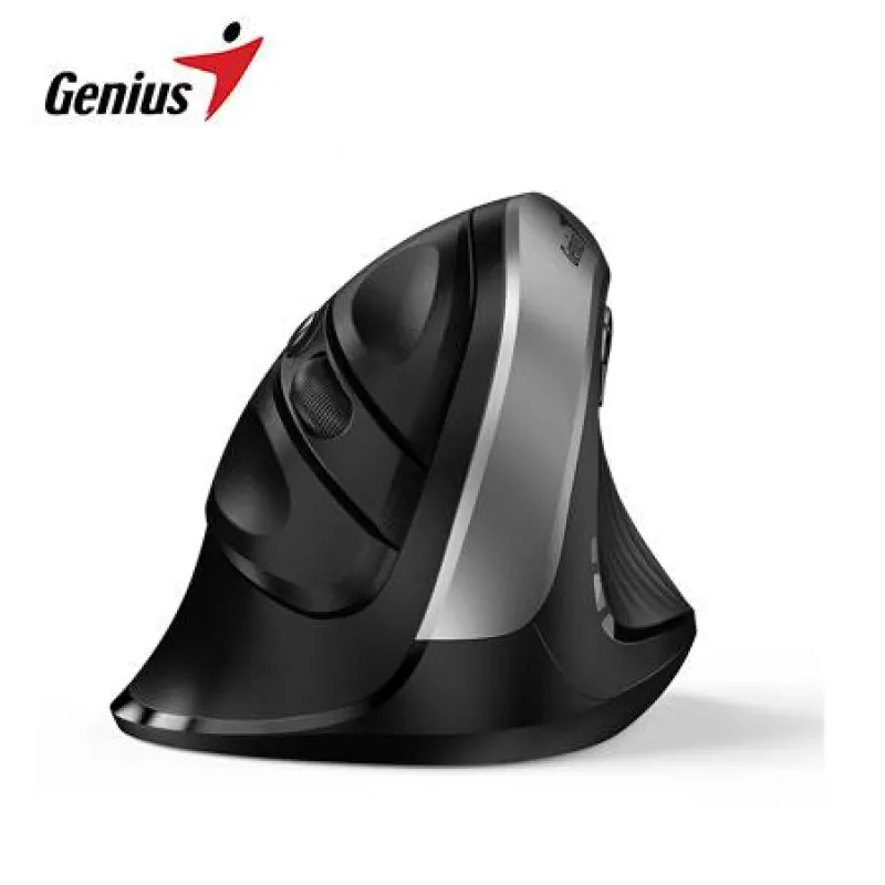MOUSE GENIUS ERGO 8250S WIRELESS VERTICAL 6-BOT SILVER GREY (31030031401)