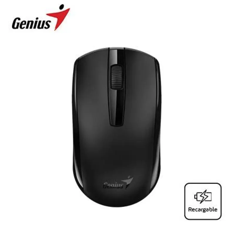 MOUSE GENIUS RECARGABLE WIRELESS ECO-8100 BLUEEYE BLACK (31030046400)