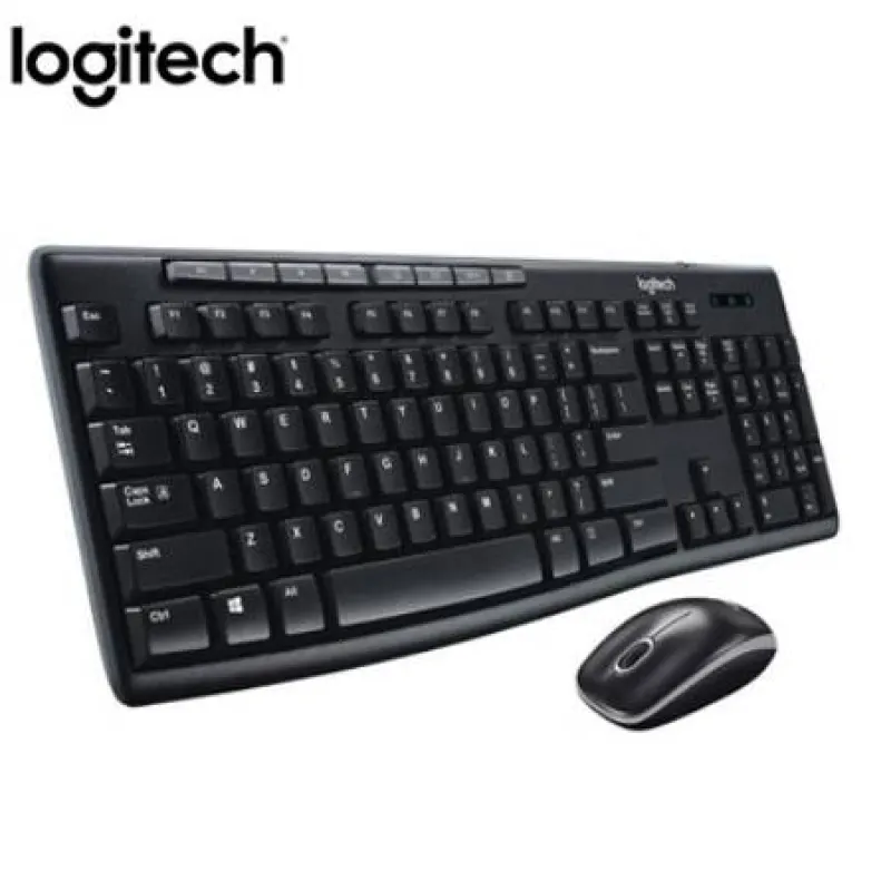 TECLADO LOGITECH + MOUSE MK270 WIRELESS USB BLACK (PN 920-004432)-UY