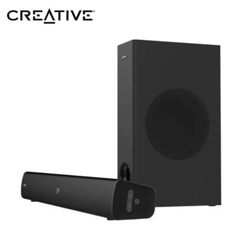PARLANTE CREATIVE SOUND BAR STAGE V2  2.1 80W/160W BT/USB/3.5MM/TV ARC/OPTICO SB SURROUND 220V BLACK (51MF8375AA001)