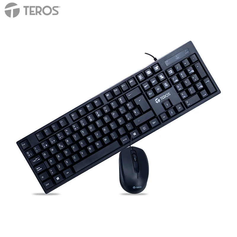 Kit Teclado + Mouse Teros Te-5015S, Negrosimplifica Tus Tareas Diarias Con El Co