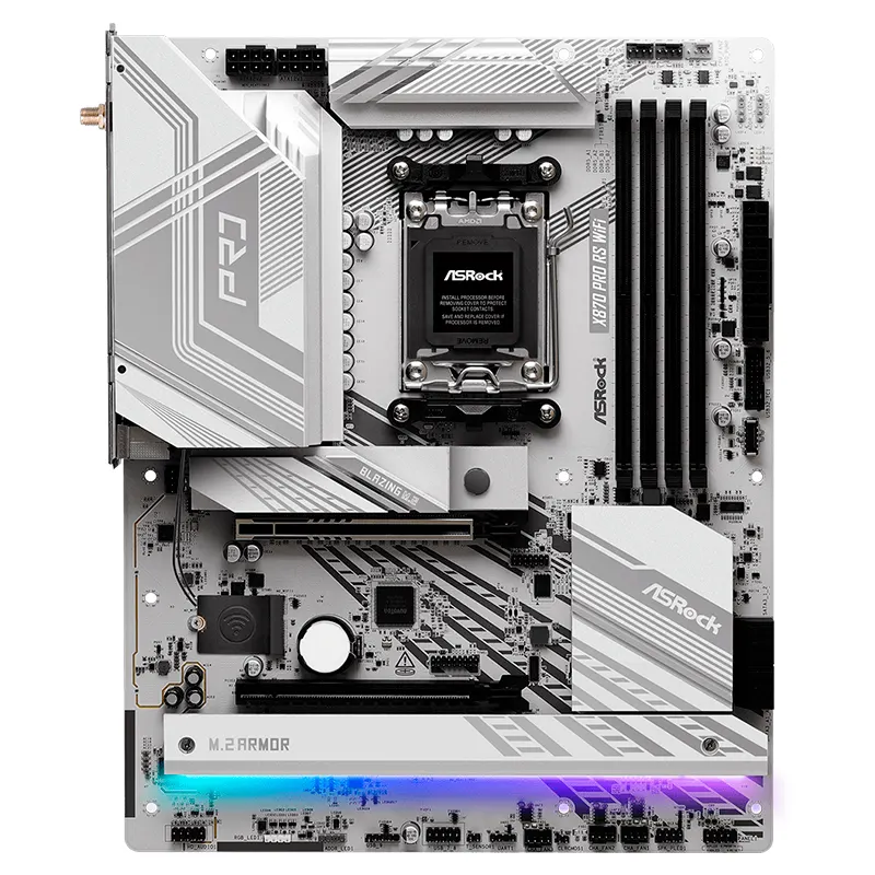 Motherboard Asrock X870 Pro Rs Wifi, Chipset AMD X870, Socket AMD Am5, Atxsoport