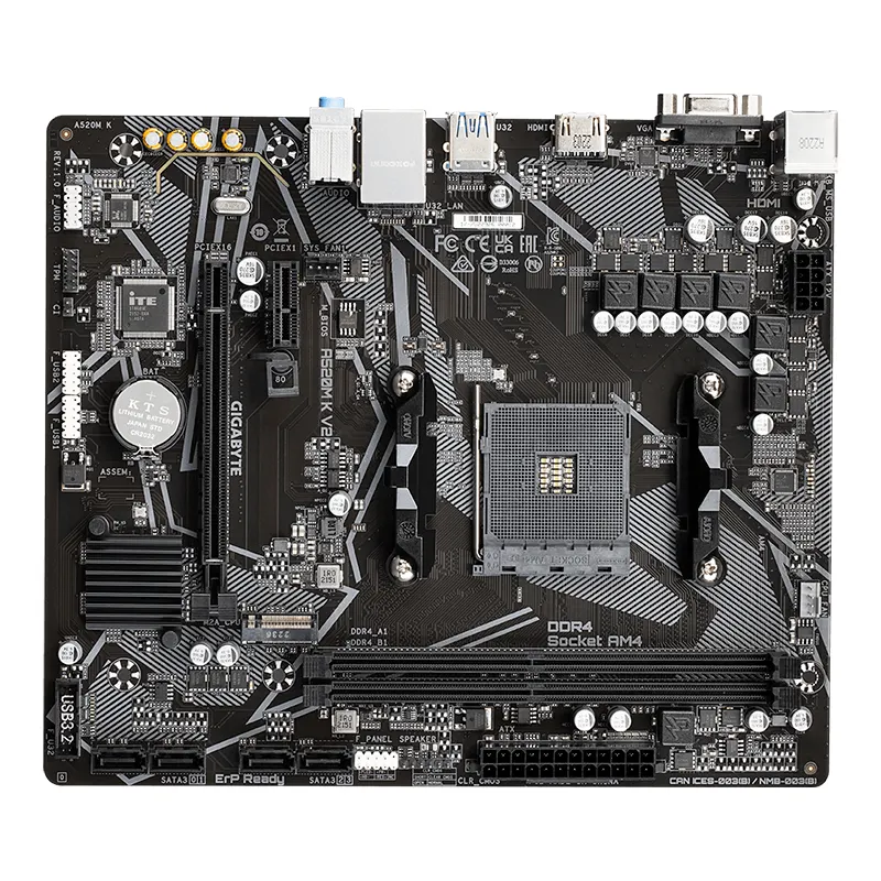 Motherboard Gigabyte A520M K V2 (Rev. 1.0) Chipset AMD A520, Socket Am4, Micro ATX