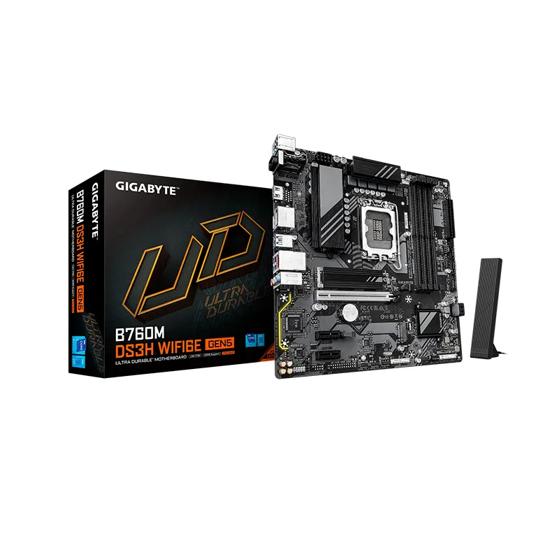 Motherboard Gigabyte B760M DS3H WIFI6E GEN5, Chipset Intel B760, LGA1700, mATX