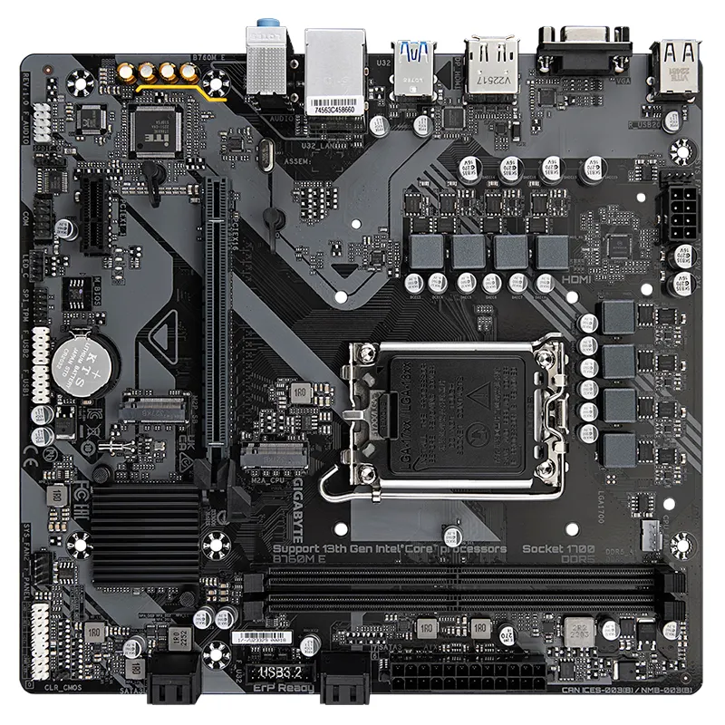 Motherboard Gigabyte B760M E (Rev. 1.0) Chipset INTEL B760, Lga1700, Micro Atxso
