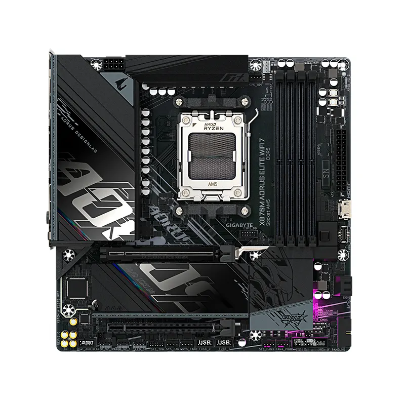 Motherboard Gigabyte X870M Aorus Elite Wifi7, Chipset AMD X870, Socket AMD Am5, MATX
