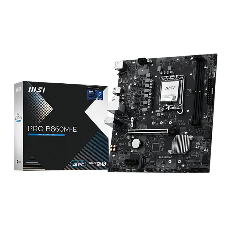 Motherboard MSI Pro B860M-E, Chipset INTEL B860, Lga1851, Hdmi, Dp, Matxsoporta