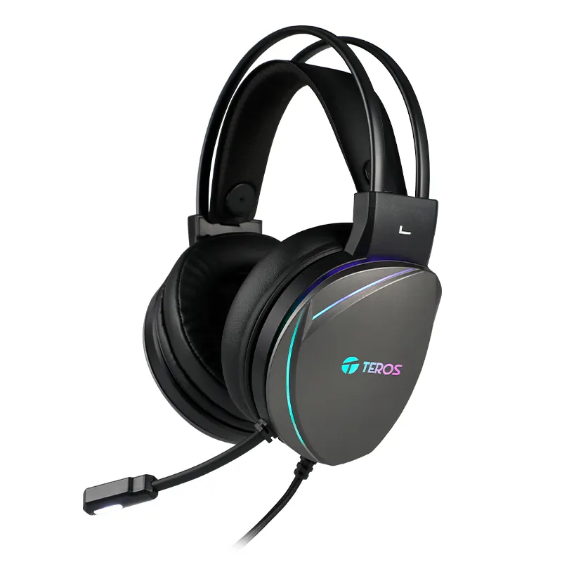 Auriculares Gaming Teros Te-8170N, Usb, Luces Rgbdomina La Partida Con El Headse
