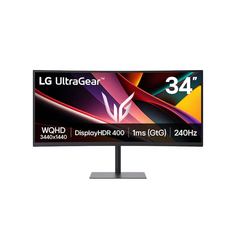 Monitor LG Gamer Ultragear G6/34G630A-B/34 Wqhd/Curvo/240Hz/Hdmix2/Dp/Usb-C/Speaker(
