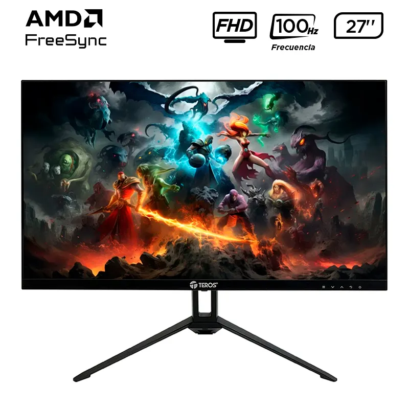 Monitor Plano Teros Te-2712S, 27 FHD Ips, Hdmi, Vgael Monitor Plano Teros Te-27