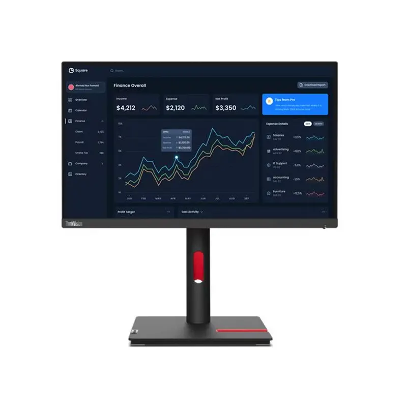 Monitor Lenovo Thinkvision T22I-30, 21.5 1920X1080 Wled IPS Hdmi/Dp/Vga Color Raven