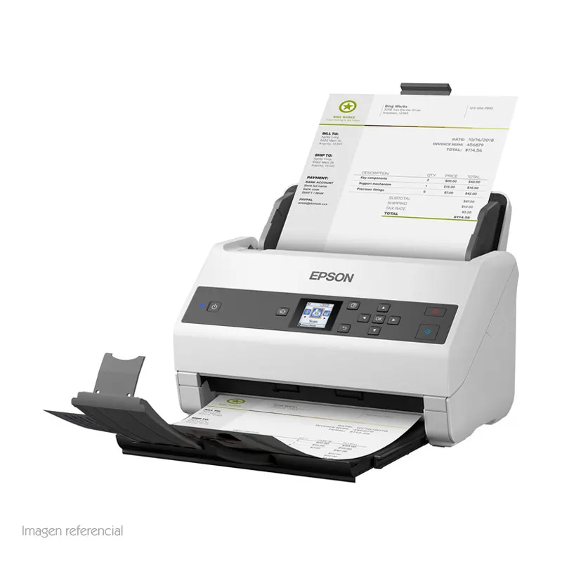 Escáner De Documento Epson Workforce Ds-870, 600Dpi, 65 Ppm / 130 Ipm, Adf.fuent