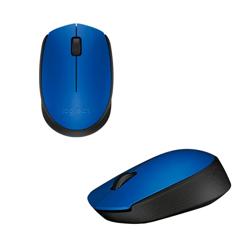 Mouse Óptico Inalámbrico Logitech M170, Ambidiestro, Receptor Usb, 2.4 Ghz, Azul.