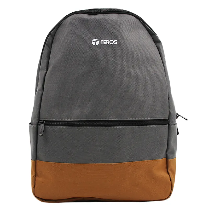 Backpack Teros Nova Te-Acs9020Gr, Para Notebooks De Hasta 15.6, Gris/Marróncont