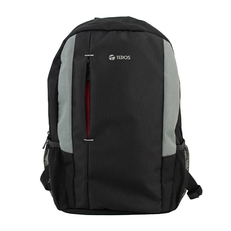 Backpack Teros Te-9040Ns, Para Notebooks De Hasta15.6, Negro/Grisestilo Clásico