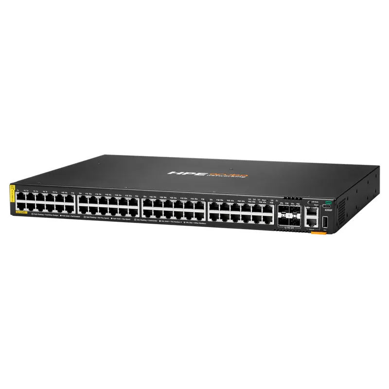 Switch Hpe Aruba Networking Cx 6200F 48G Class-4 POE 4Sfp+, Capacidad Poe: 740Wc