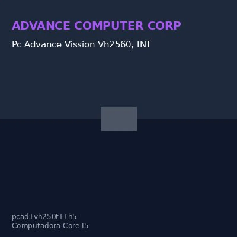 Pc Advance Vission Vh2560, INTEL Core I5-12400 2.50/4.40Ghz 18MB Smartcaché, 117W @@@