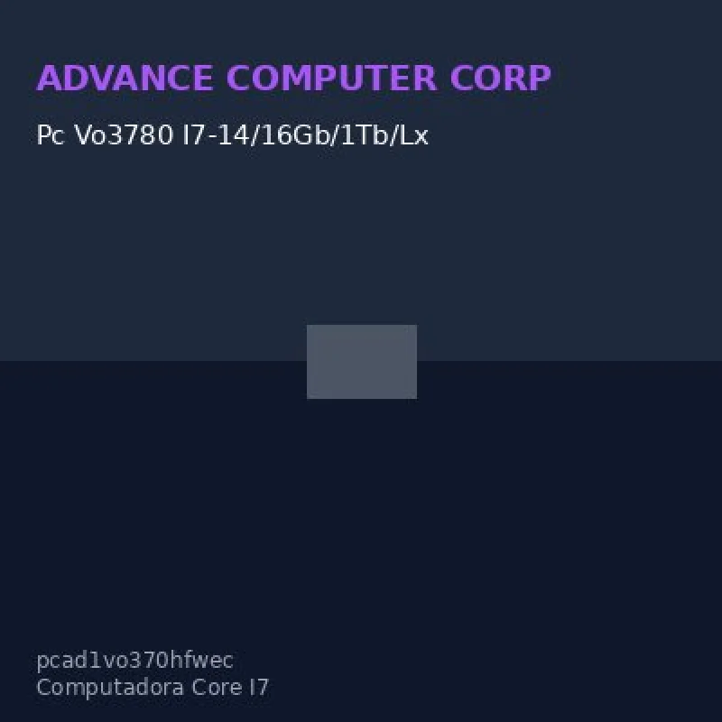 Pc Vo3780 I7-14/16Gb/1Tb/Lx