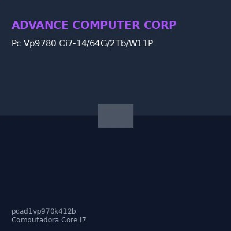 Pc Vp9780 Ci7-14/64G/2Tb/W11P