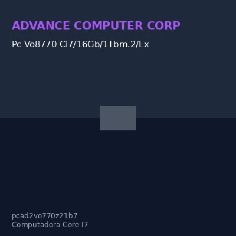 Pc Vo8770 Ci7/16Gb/1Tbm.2/Lx