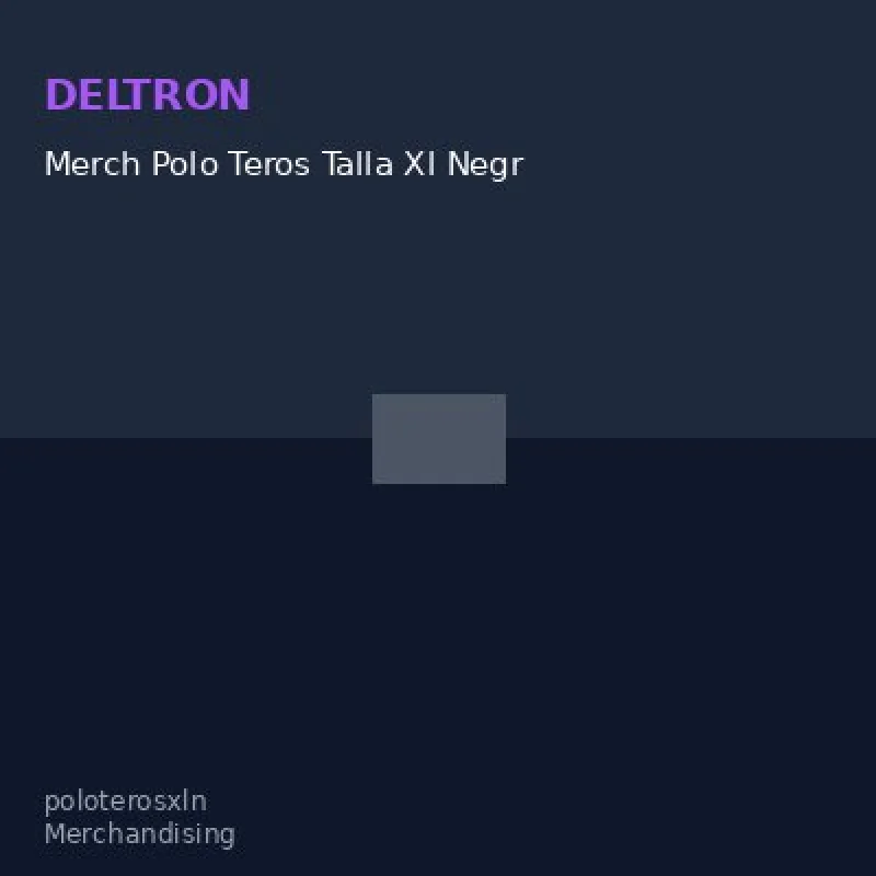 Merch Polo Teros Talla Xl Negr