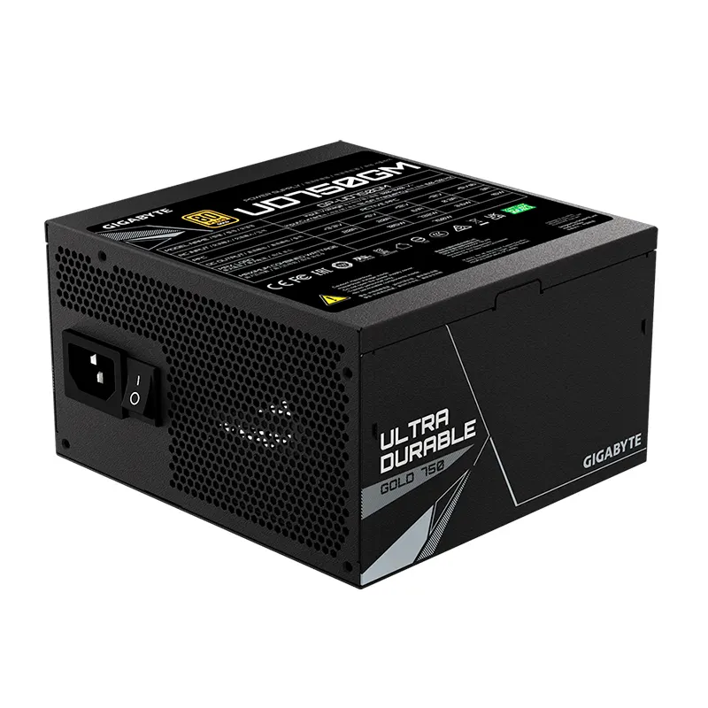 Fuente De Alimentación Gigabyte Gp-Ud750Gm, 750W,Atx, 80 Plus Gold, 100V 240Vac.