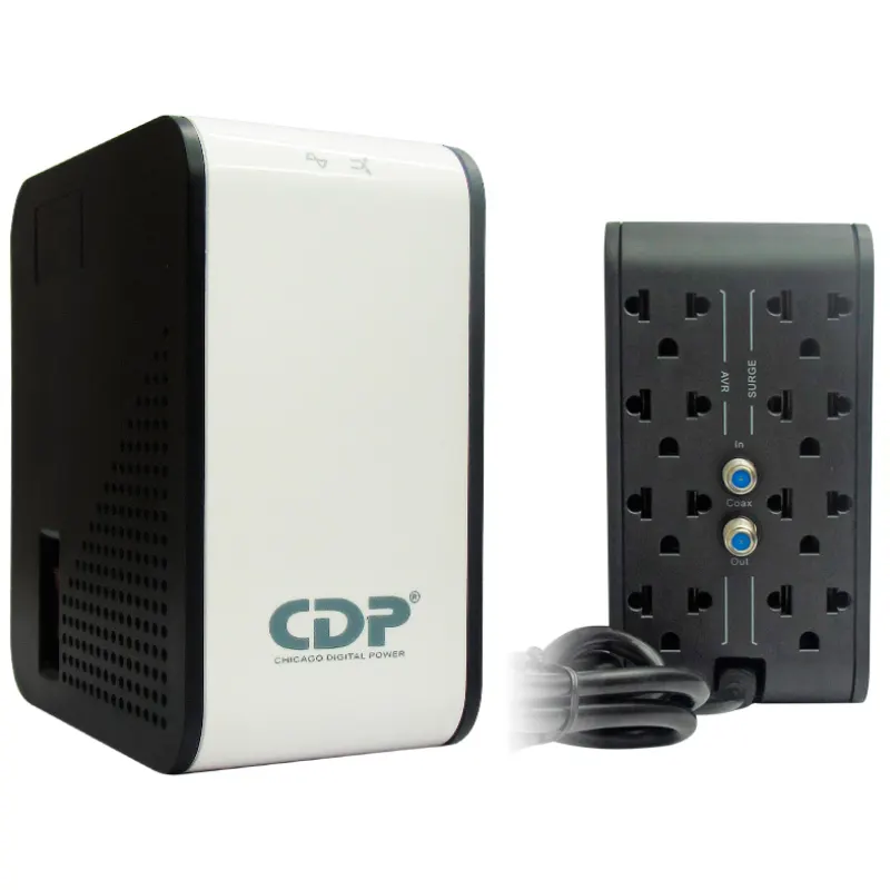 Regulador De Voltaje Cdp R2C-Avr1008I, 1000Va/500W, 170-270 Vac.4 Tomas Con Prot
