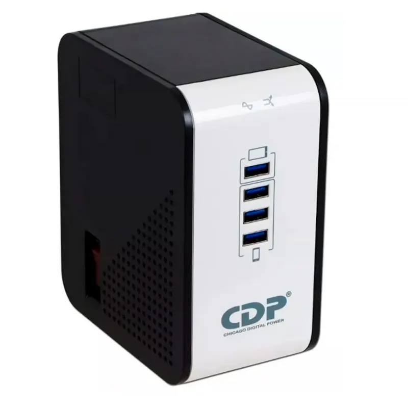 Regulador De Voltaje Cdp R2Cu-Avr1008I, 1000VA / 500W, 170-270 Vac.4 Tomas Con A