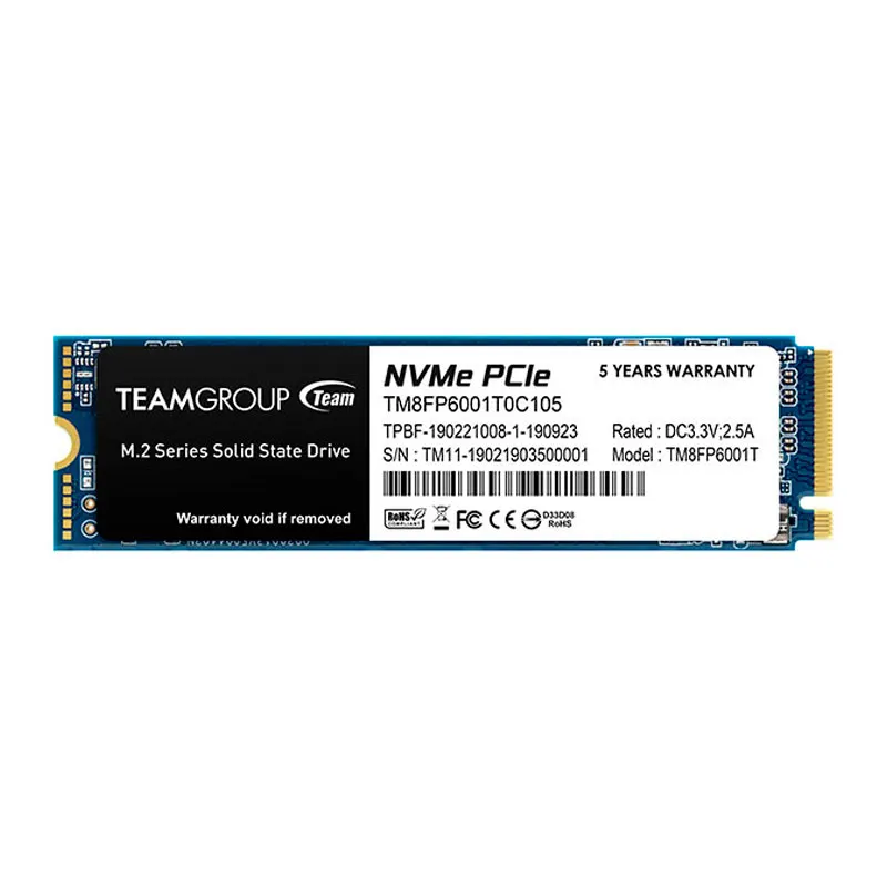 Unidad En Estado Solido Mp33 M.2 PCIE Ssd, 1Tb, Dc +3.3Vinterfaz PCIE 3.0 X4 Nvm