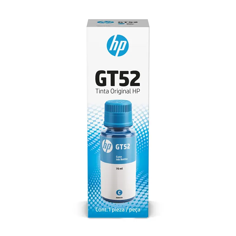 Botella De Tinta Original Cian HP Gt52 (M0H54Al),70Ml.compatibilidad Con Impres