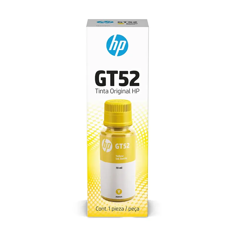Botella De Tinta Original Amarillo HP Gt52 (M0H56Al), 70Ml.compatibilidad Con I