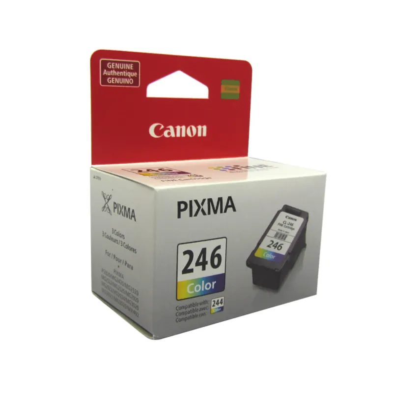 Cartucho De Tinta Canon Cl-246, Tri-Color, Fine Technology, 180 Paginas.compatib