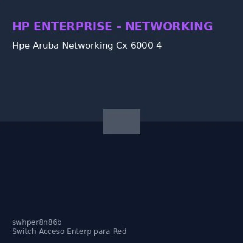 Hpe Aruba Networking Cx 6000 4