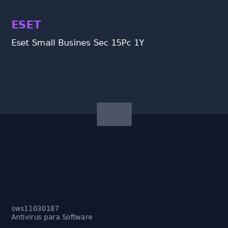 Eset Small Busines Sec 15Pc 1Y
