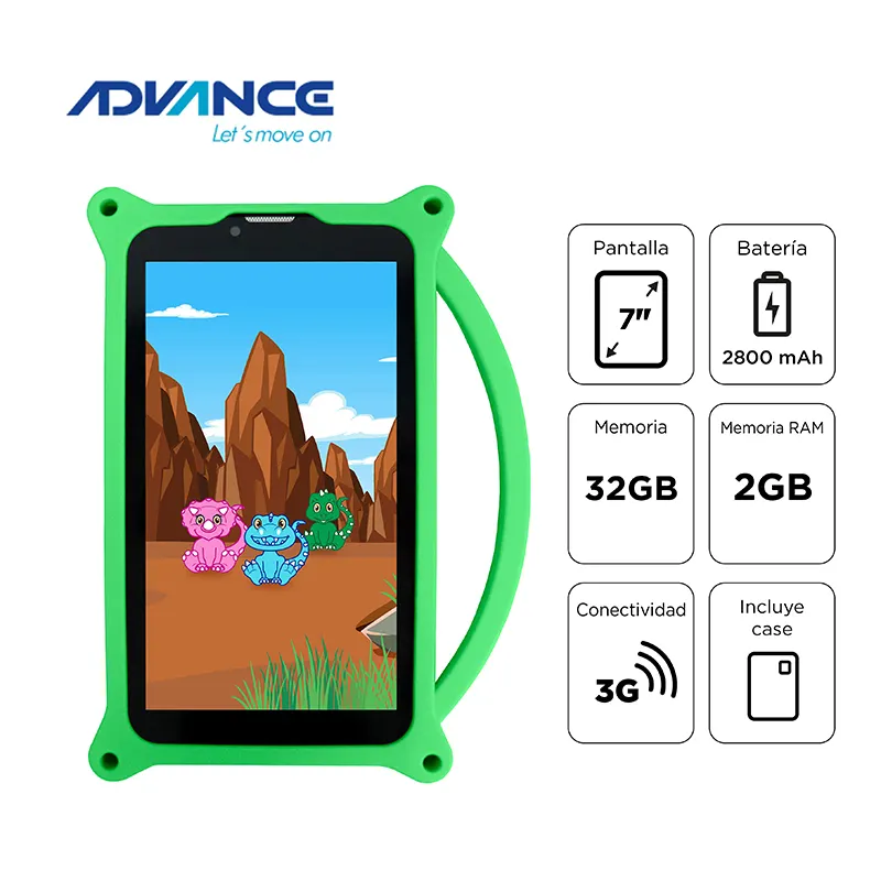 Tablet Advance Intro Tr6955, 7 IPS 1024X600, Android 11 Go, 3G, Dual Sim, 32Gb, RAM