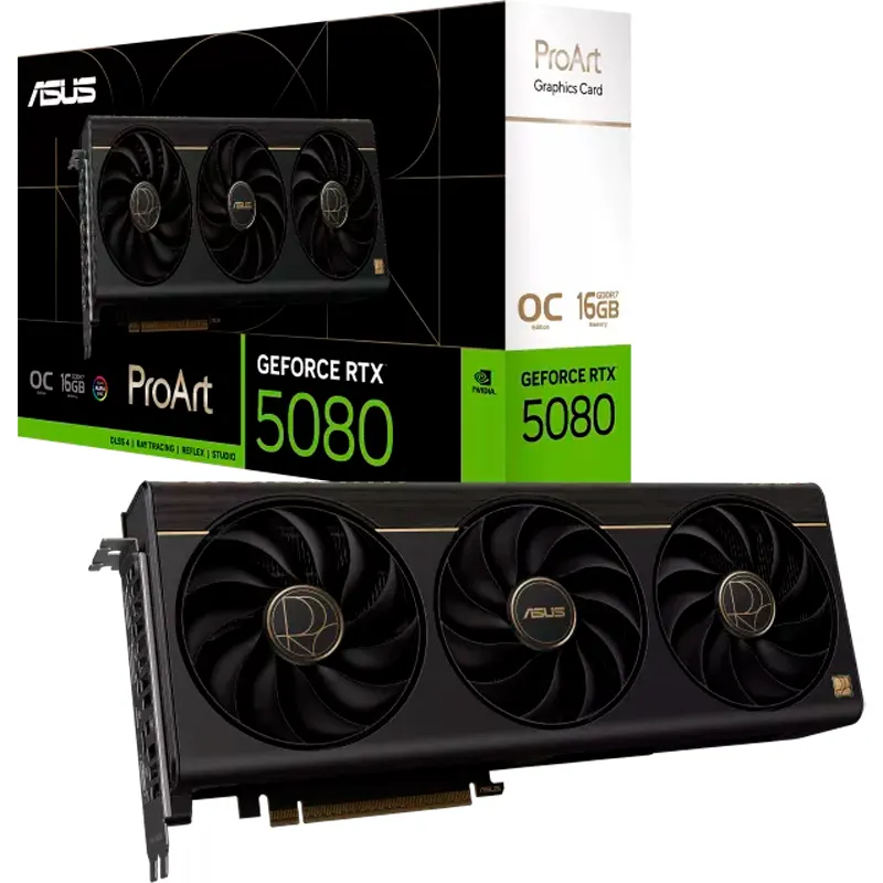 Tarjeta De Video Asus Proart Geforce RTX 5080 16GB Gddr7 Oc Edition, PCI Express 5.0