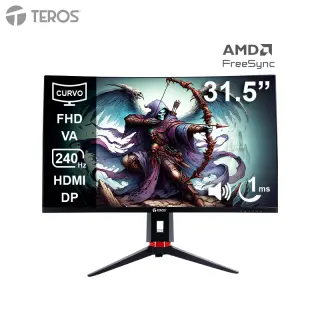 Monitor Curvo Gaming Teros Te-3219G · 31.5" · FHD · 240Hz · VA