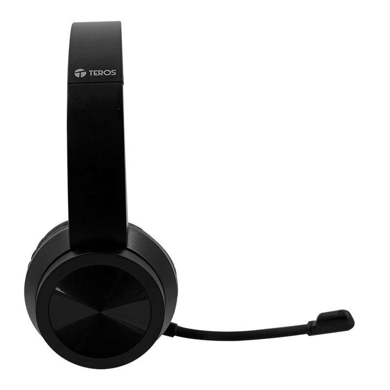 Audífono Teros Te-8037N (Headset), Negrolos Auriculares Alámbricos Teros Te-8037