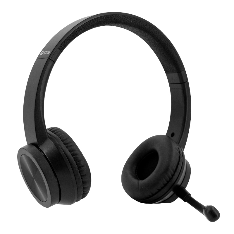 Audífono Teros Te-8037N (Headset), Negrolos Auriculares Alámbricos Teros Te-8037