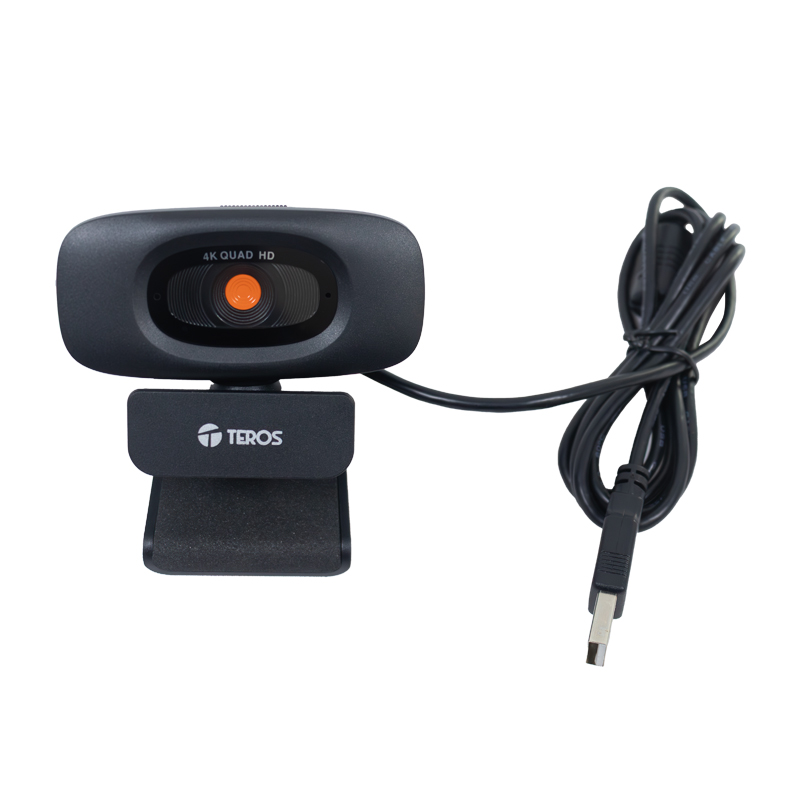 Webcam Teros Te-9073N, 4K, Micrófono Incorporado,Usb 2.0Descubre La Cámara Web T