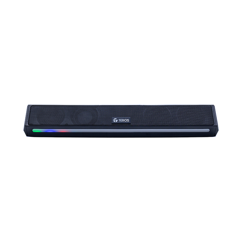 Barra De Sonido Portátil Inalámbrico Teros Vibe 6054, BT 6, 20W, Usb-C, Iluminación L