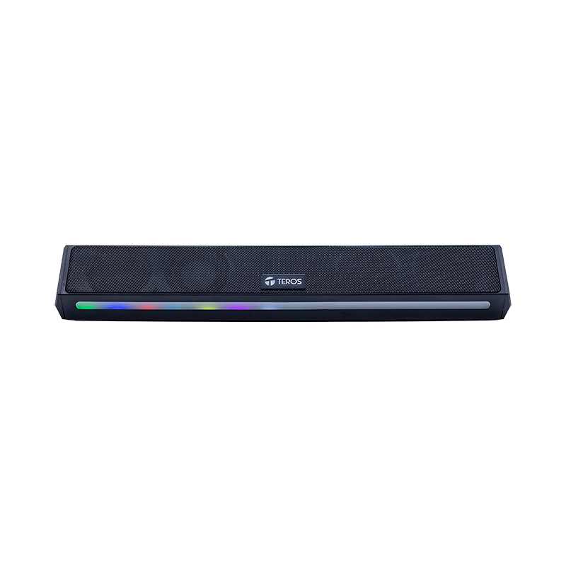 Barra De Sonido Portátil Inalámbrico Teros Vibe 6054, BT 6, 20W, Usb-C, Iluminación L