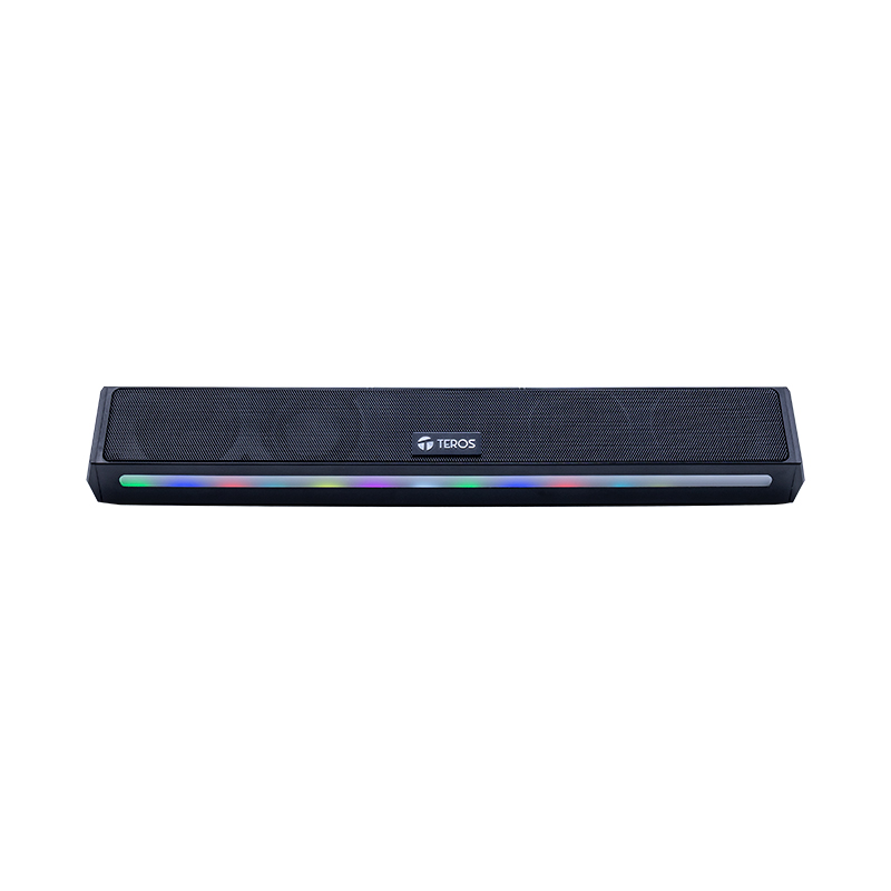 Barra De Sonido Portátil Inalámbrico Teros Vibe 6054, BT 6, 20W, Usb-C, Iluminación L